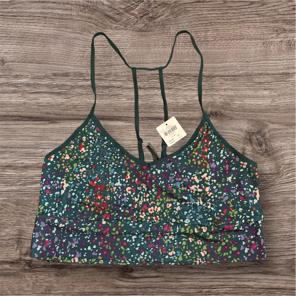 SALE🚨NWT🌷Anthropologie Strappy Green Floral Bra